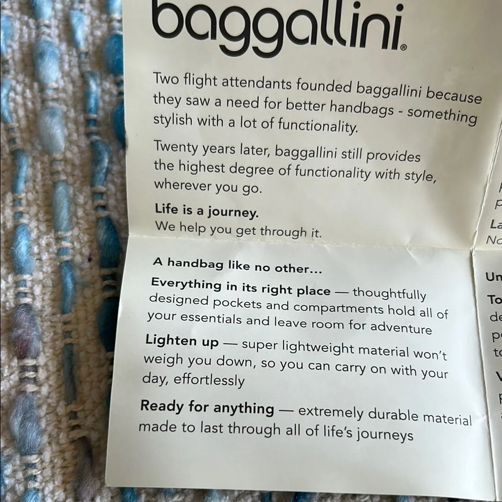 Baggallini Black Shoulder Bag with Adjustable Strap and Silver Hardware - Picture 10 of 11